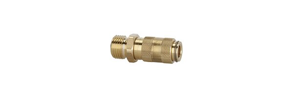 Schnellverschlusskupplungen NW 2,7, Messing blank