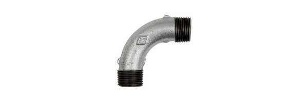 Bogen 3, lang, 90°, AG/AG