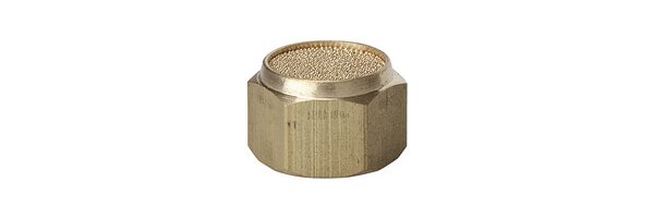 Sinterbronce-Schalldämpfer, flache Ausführung, IG