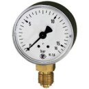 Standardmanometer, Stahlblechgeh., G 1/4 unten, 0 - 1,0...