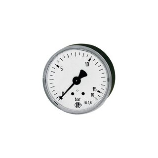 Standardmanometer, Stahlblechgeh., G 1/4 hinten, 0-1,6 bar, Ø 63