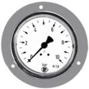 Standardmanometer, Frontring verchr., G 1/4 hinten,...