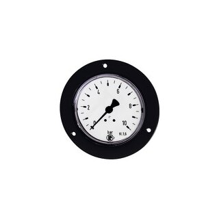 Standardmanometer, Frontring schwarz, G 1/4 hinten, 0 - 2,5 bar, Ø 63