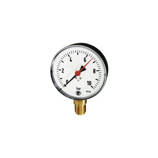 Standardmanometer, Kunststoffgeh., G 1/2 unten, -1/+3,0 bar, Ø100