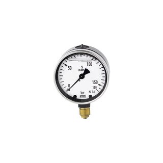 Glyzerinmanometer, Metallgehäuse, G 1/4 unten, 0-250,0 bar, Ø 63