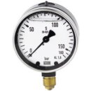 Glyzerinmanometer, Metallgehäuse, G 1/2 unten, 0 -...