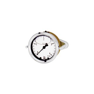 Glyzerinmanometer, Dreikantfrontring, G 1/2 exzent., 0-160,0 bar, Ø100