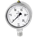 Glyzerinmanometer, CrNi-Stahl, Sicherh., G 1/2 unten,...