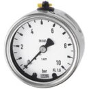 Manometer, CrNi-Stahl, G 1/2 hinten exzentr., 0 - 10,0...