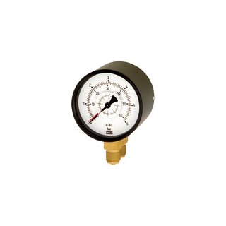 Differenzdruckmanometer, 2x G 1/2 unten, parallel, 0 - 4,0 bar, Ø 100
