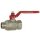 Kugelhahn Basisausführung, Handhebel, IG/AG, Messing vern., G 1