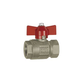 Kugelhahn Basisausführung, Flügelgriff, IG/IG, MS vern., G 1/2