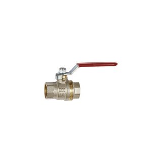 Kugelhahn Standardausf., roter Hebel, IG/IG, MS vern., G 1 1/4