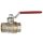 Kugelhahn Standardausf., roter Hebel, IG/IG, MS vern., G 1 1/4