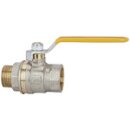 Kugelhahn Standardausf., gelber Hebel, IG/AG, MS vern., G...