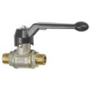 Kugelhahn schwere Ausführung, Handhebel, AG/AG, MS...