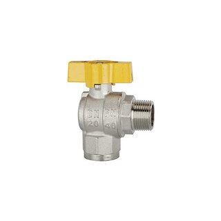 Kugelhahn Eckform, EN 331, MS vern., IG/AG, R/Rp 1, DN 25