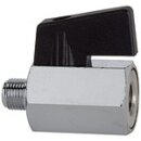 Mini-Kugelhahn, glatte Oberfläche, MS vern., G 1/8...