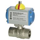 Messingkugelhahn, pneumat. Stellantrieb...