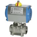 Edelstahl-Kugelhahn, pneumat. Stellantrieb,...