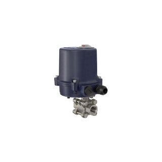 2-Wege-Edelstahl-Kugelhahn, elekt. Stellantrieb, 230 V AC, 50 Hz, Rp 3/4