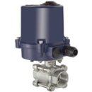 2-Wege-Edelstahlkugelhahn, elektr. Stellantrieb, 24 V DC,...