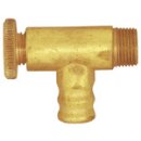 Ablass- und Entlüftungsventil, Messing, Eckform, G 1/8