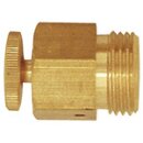 Ablass- und Entlüftungsventil, Messing, gerade Form,...