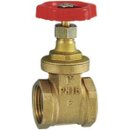 Muffen-Absperrschieber, ohne Spindelhub, Messing, G 3/4,...