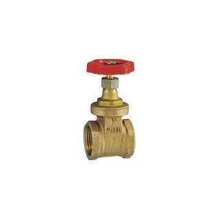 Muffen-Absperrschieber, ohne Spindelhub, Messing, G 2, DN 50