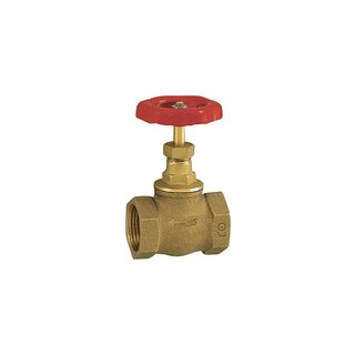 Muffen-Absperrventil, Messing, G 1/2, DN 15