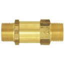 Rückschlagventil, Durchgangsform, MS, G 1 AG, 0,1 bar