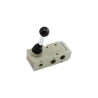 3/2-Wegeventil, man. 90° Hebel bistabil G 1/2