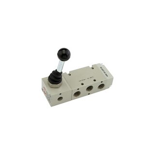 5/2-Wegeventil, man. 90° Hebel monostabil G 1/8