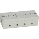Reihengrundplatte 4-fach, M5 für Mini-Magnetventile...
