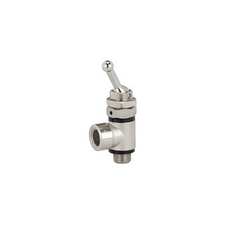 3/2-Wege-Kipphebelvent.Schlauchs.Schnellverschr.G1/4,Schl.G1/4IG