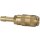 Schnellverschlusskupplung NW 2,7, Messing blank, Tülle LW 3