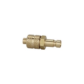 Nippel für Kupplungen NW 2,7, Messing blank, für Schlauch 5x3