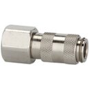 Schnellverschlusskupplung NW 2,7, Edelstahl 1.4404, G 1/8 IG