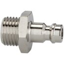 Nippel für Kupplungen NW 5, Messing vernickelt, G...