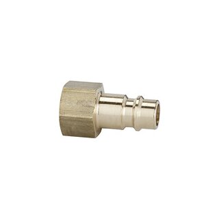 Nippel für Kupplungen NW 7,2 - NW 7,8, Messing blank, G 3/8 IG