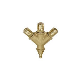 Verteiler, 3 Schnellverschlusskuppl. NW7,2, Nippel NW7,2-7,8 G3/8