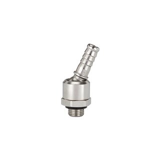 Schlauchtülle, NW 7,2-7,8, Messing vern., drehbar, G 1/4 AG LW 10