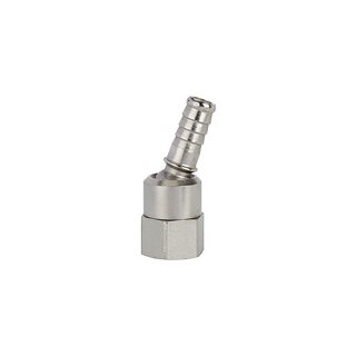 Schlauchtülle, NW 7,2-7,8, Messing vern., drehbar, G 1/4 IG LW 10