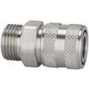 Schnellverschlusskupplung NW 7,2, Edelstahl 1.4305, G 1/4 AG