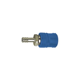 Sicherheitskupplung NW 7,4, Typ KE, Messing vern., Tülle LW 6