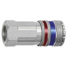 Sicherheitskupplung NW 10, Stahl/Messing verzinkt, G 3/8 IG