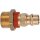 Unverwechselbarer Nippel NW 7,8, Messing blank, G 1/4 AG, rot
