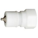 Verschlussnippel beidseitig absperrend, POM, G 1/2 IG, NW 11