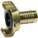 GEKA-Schlauchstück, starr, Messing blank, Anschluss...